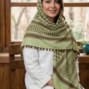 روسری چفیه عربی منگوله دار وارداتی