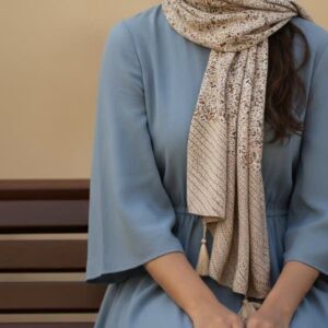 شال چاپی پلیسه گلریز