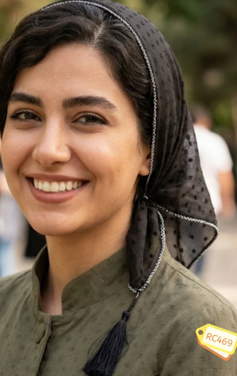 مینی اسکارف حریر اشکی
