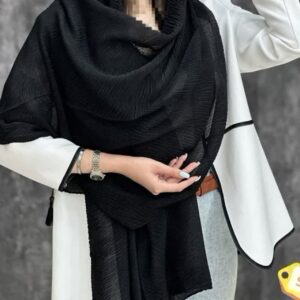 شال مشکی سی اسکارف برشکا شاین دار