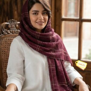 شال چهارخونه پلیسه زارا